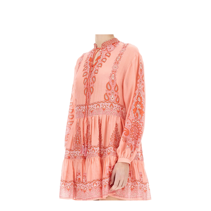 Paisley Print Mini Dress