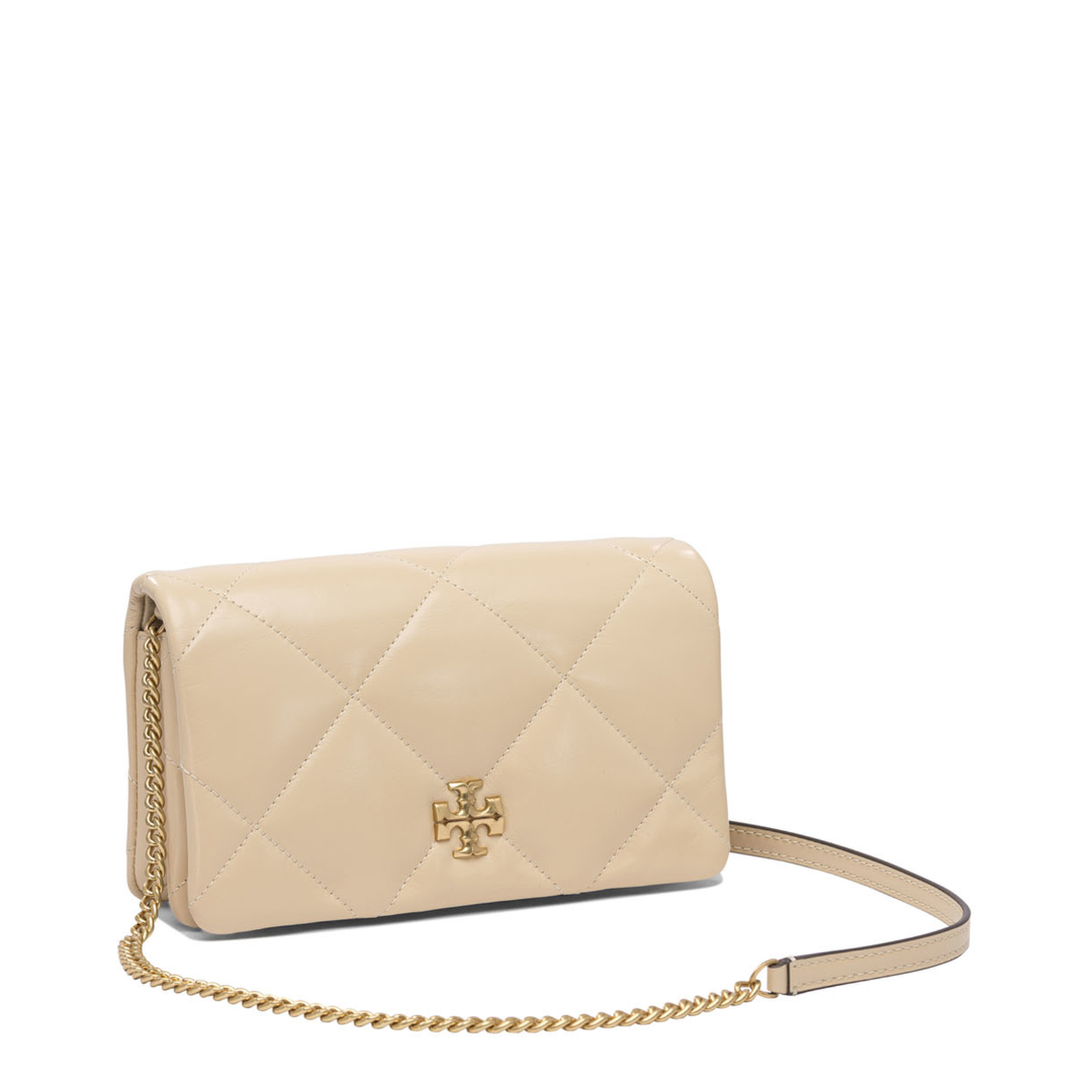 Kira Diamond Quilt Chain Wallet
