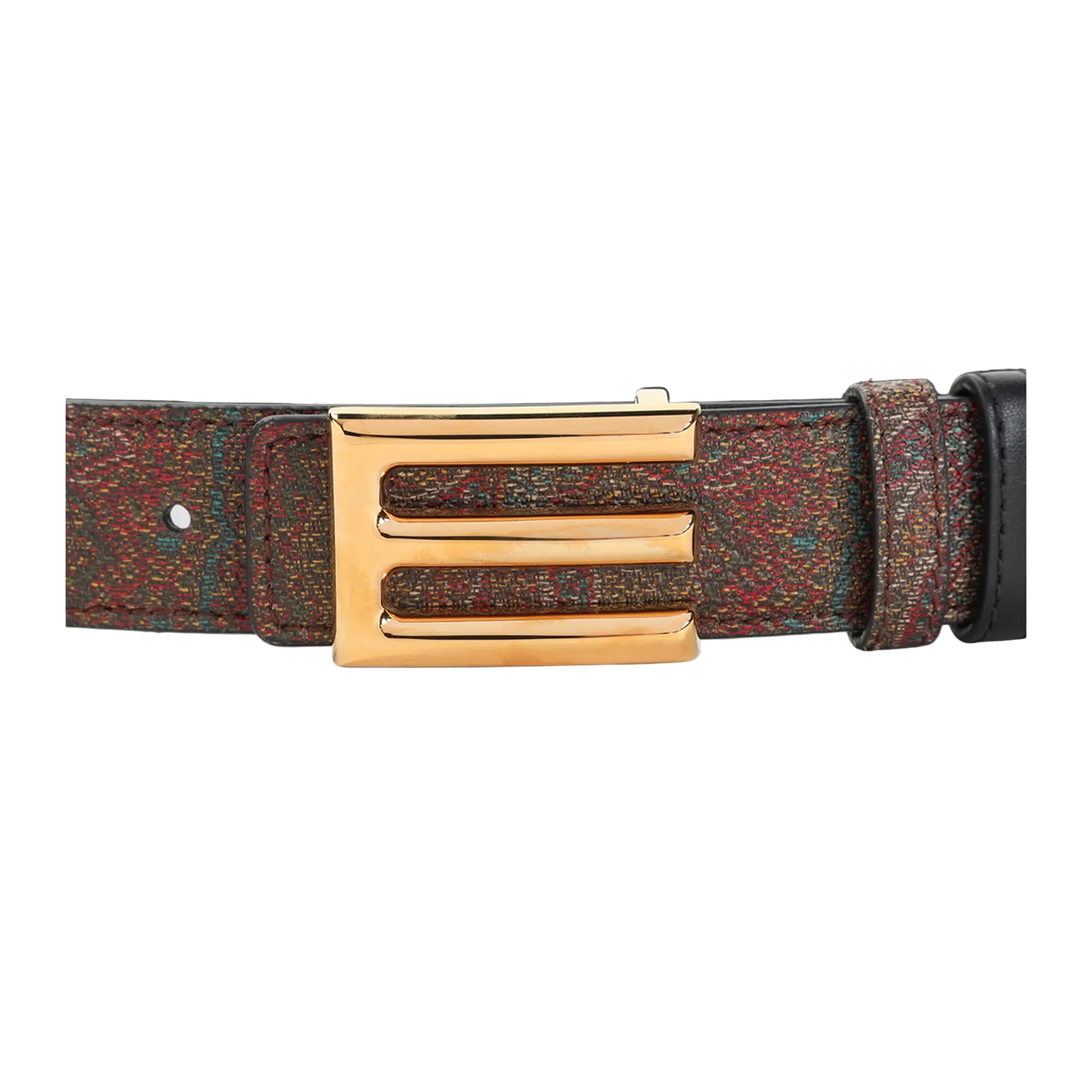 Paisley Jacquard Belt with Buckle