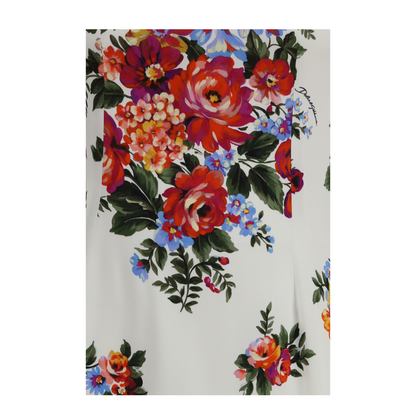 MAYFEYR - Dolce & Gabbana - Floral Print Stretch Viscose Dress - F612VTFSICE