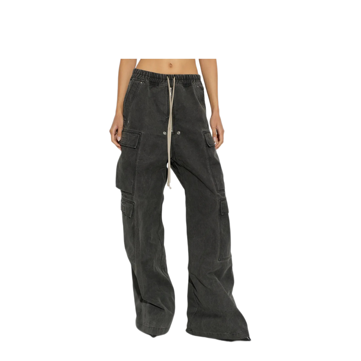 MAYFEYR - Rick Owens - Wide Leg Cargo Trousers - DS02F6324CVG148