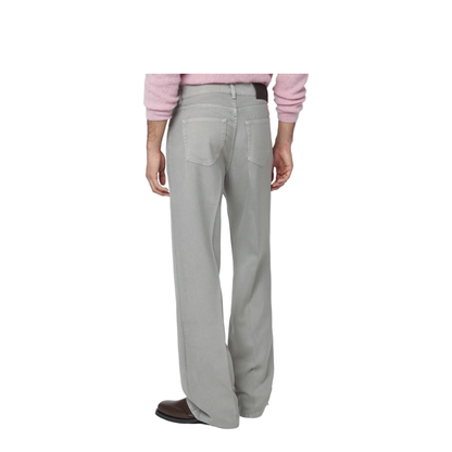 Light Grey Trousers in Japanese Polyester