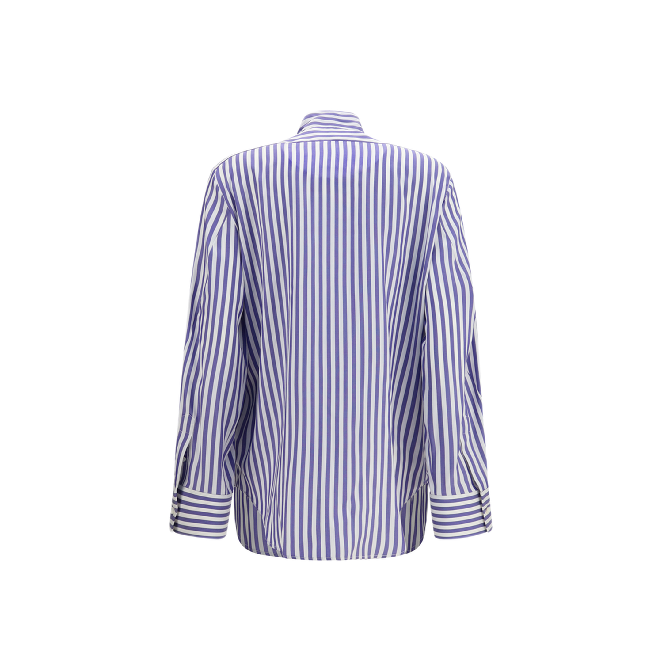 MAYFEYR - Givenchy - Silk Striped Cocoon Shirt With Bow - BW61MG16UR977