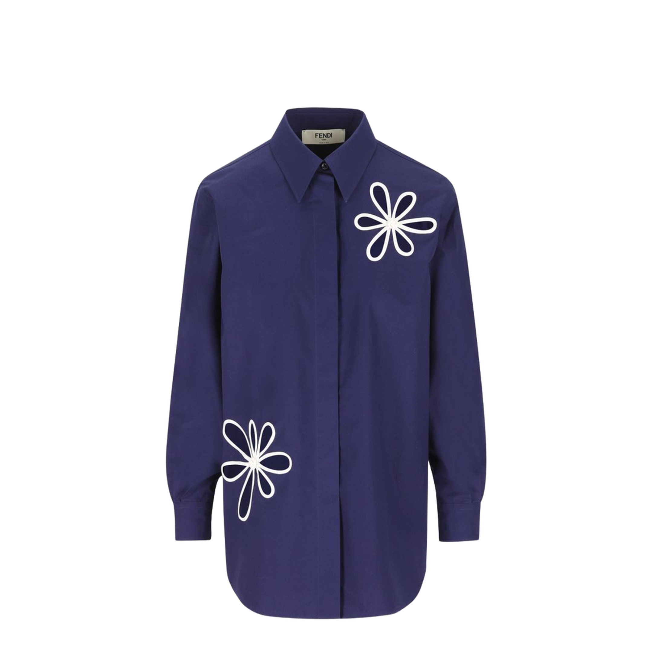 Dark Blue Poplin Shirt