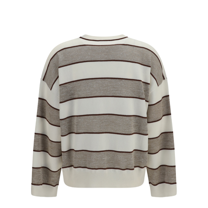 MAYFEYR - Brunello Cucinelli - Striped Long-Sleeve Sweater - M16221600