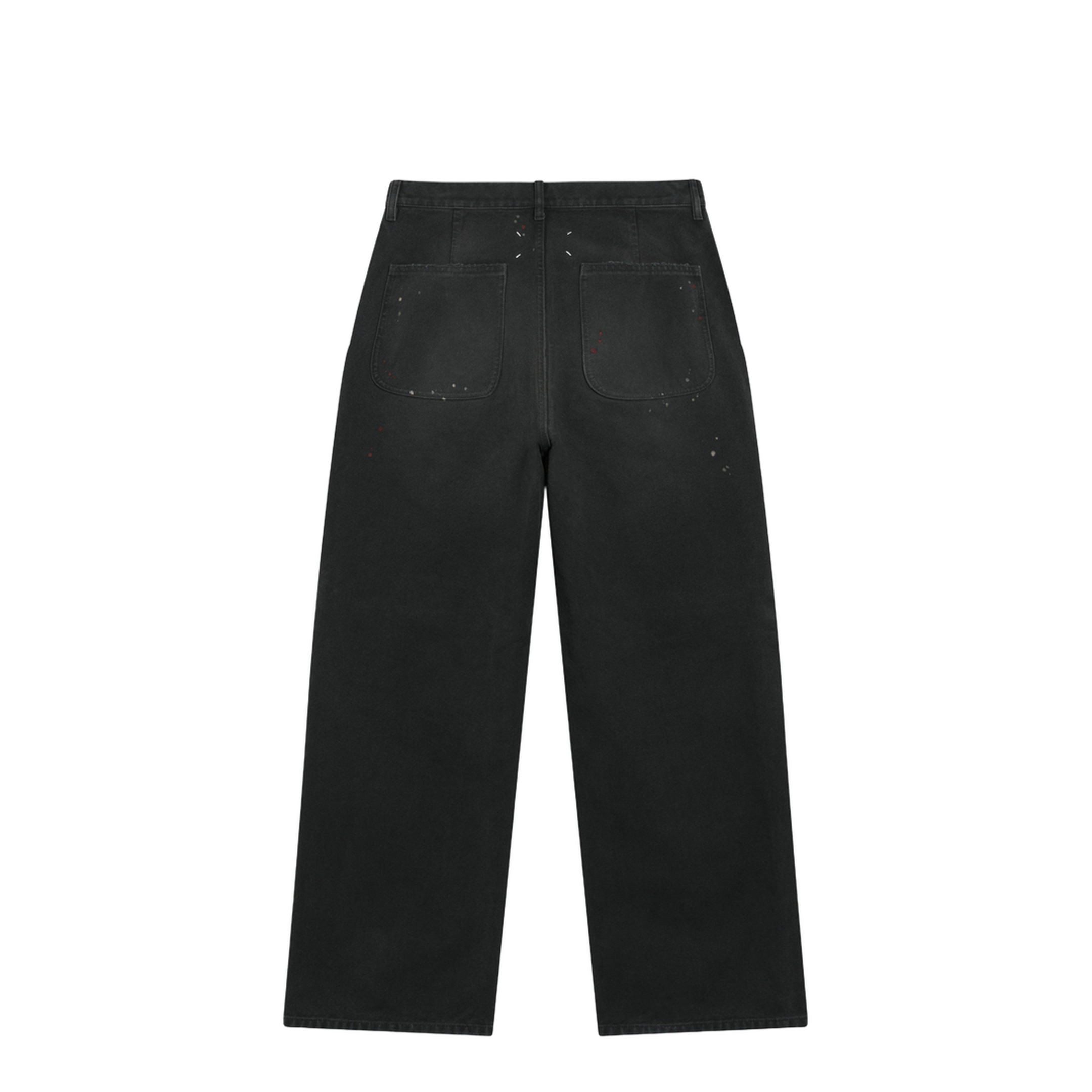 MAYFEYR - Maison Margiela - Double-Dyed Work Trousers In Black Cotton With Spots - S50KA0728M35926961