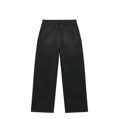 MAYFEYR - Maison Margiela - Double-Dyed Work Trousers In Black Cotton With Spots - S50KA0728M35926961