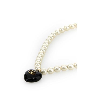 Ivory Pearls Coeur Royal Necklace