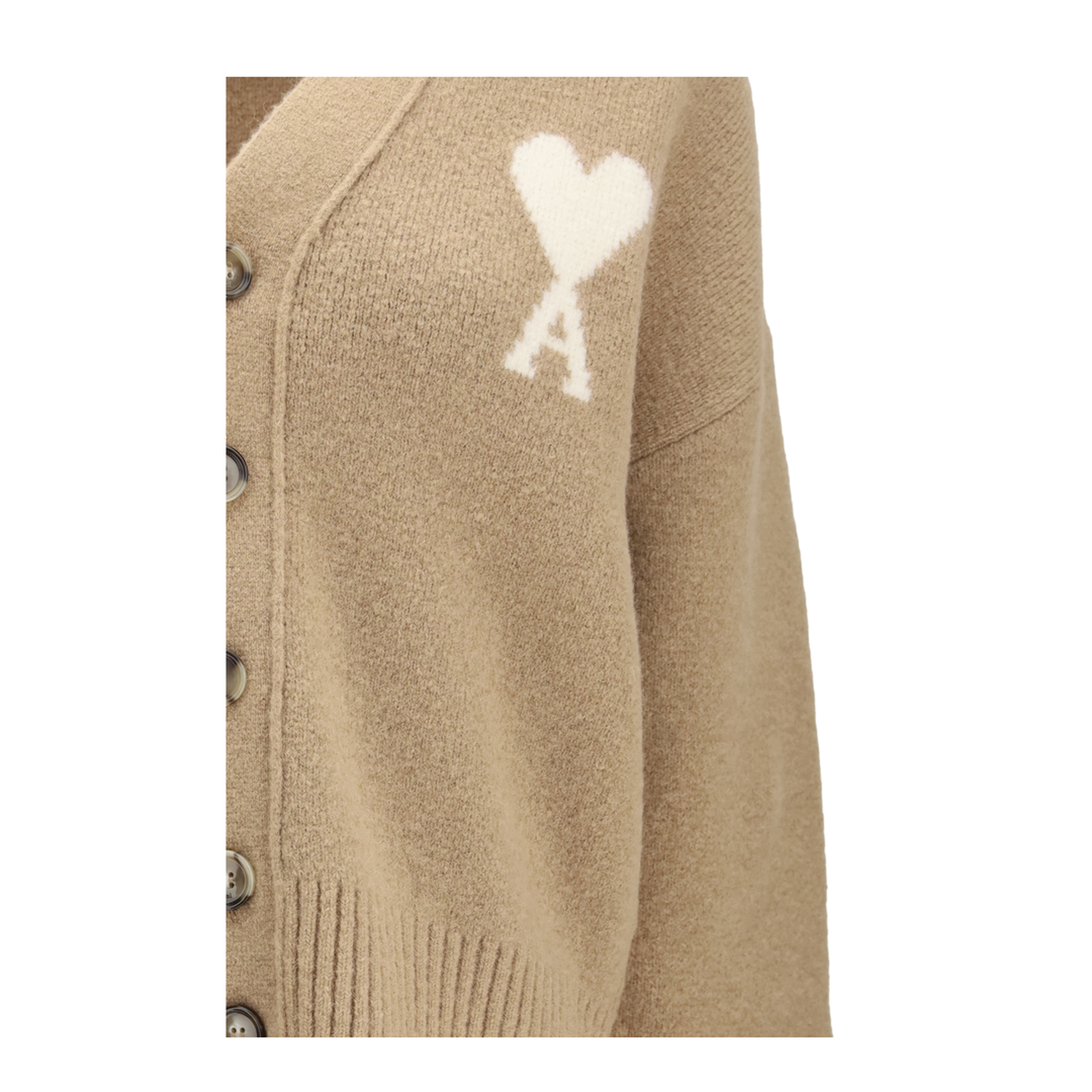 MAYFEYR - Ami Paris - Ami De Coeur Cardigan In Alpaca - UKC365KN0135A278