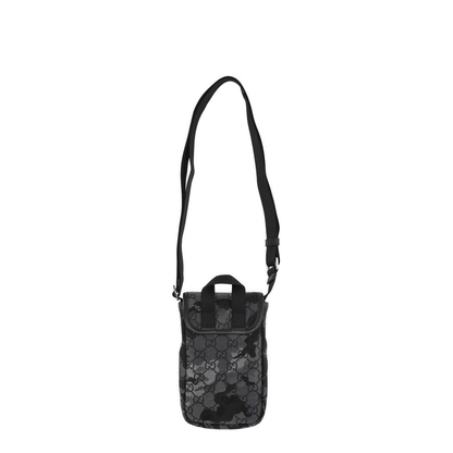 GG Canvas Mini Canvas Crossbody - Black/Grey Camouflage