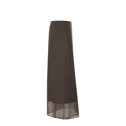 Fluid Skirt in Cotton Blend