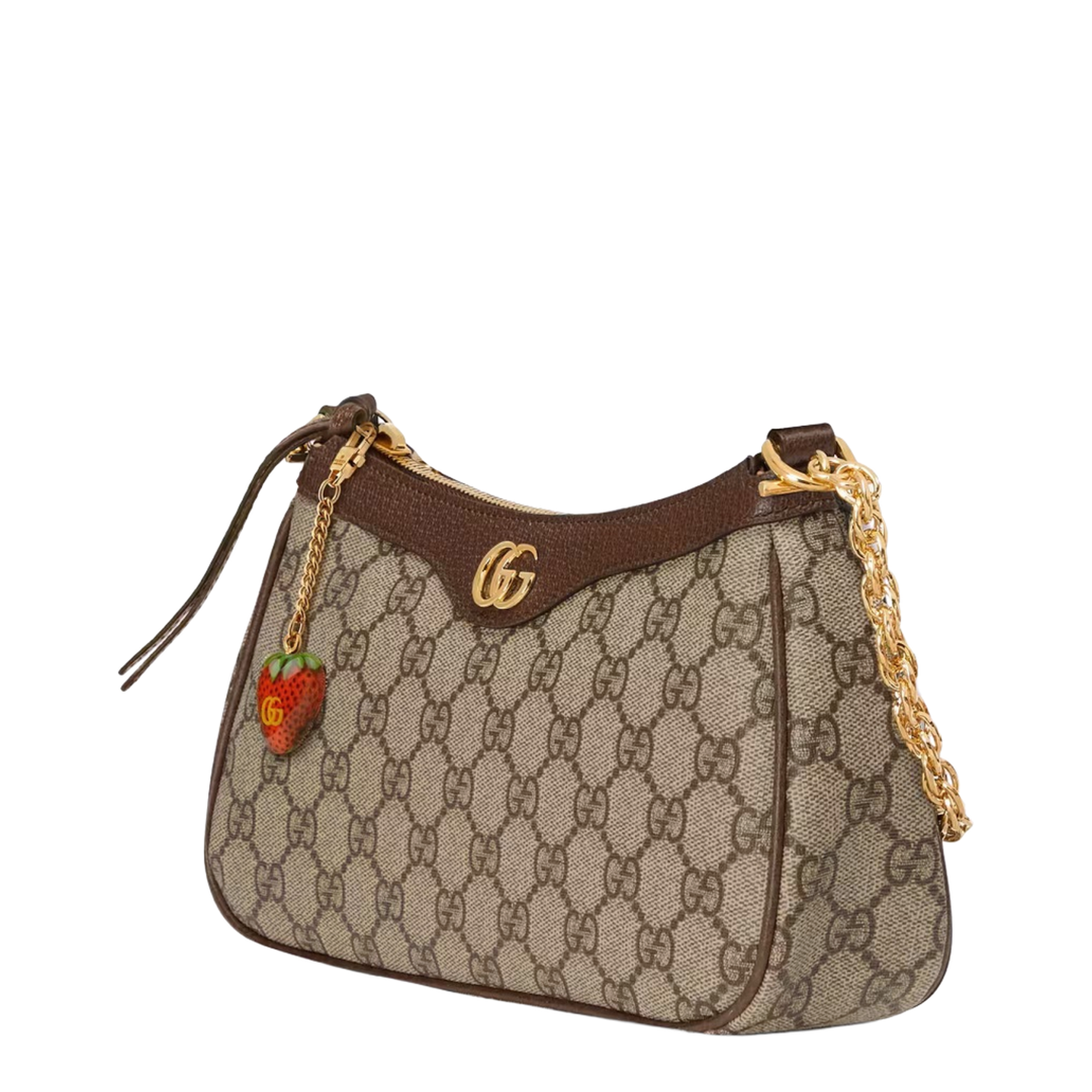 Ophidia Mini Leather Bag - Brown