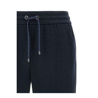 Cotton and Silk Blend Trousers