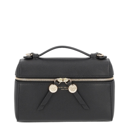 Romy Slim Top Handle Bag - Black