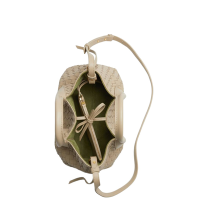 Pinacoteca Small Leather Tote Bags - Beige