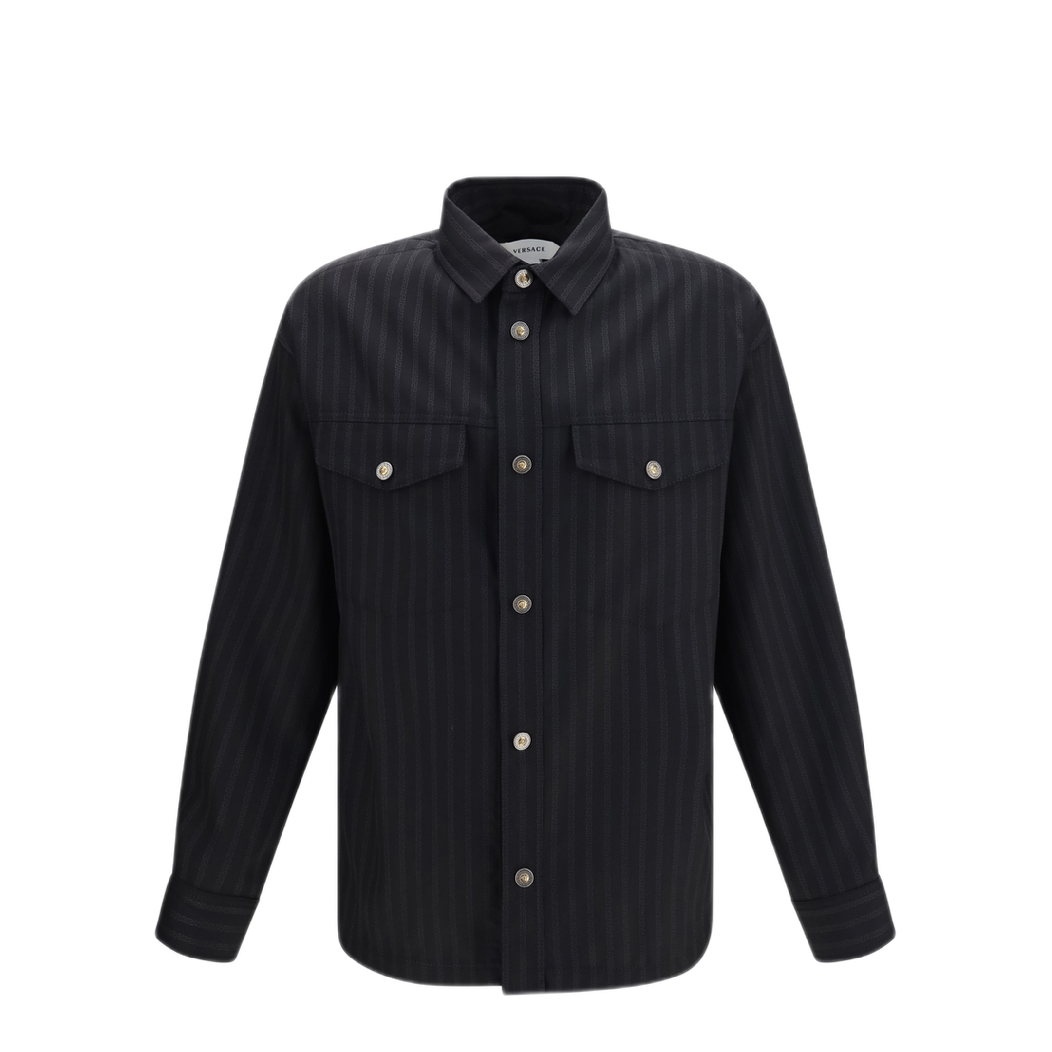MAYFEYR - Versace - Greca Monogram Jacquard Wool Shirt - 10268331A19207