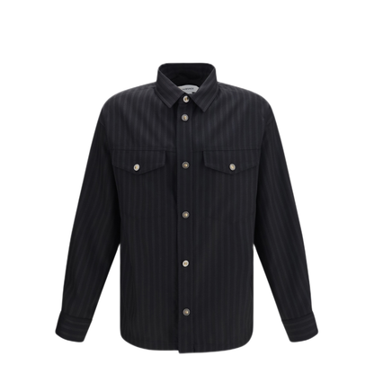 MAYFEYR - Versace - Greca Monogram Jacquard Wool Shirt - 10268331A19207