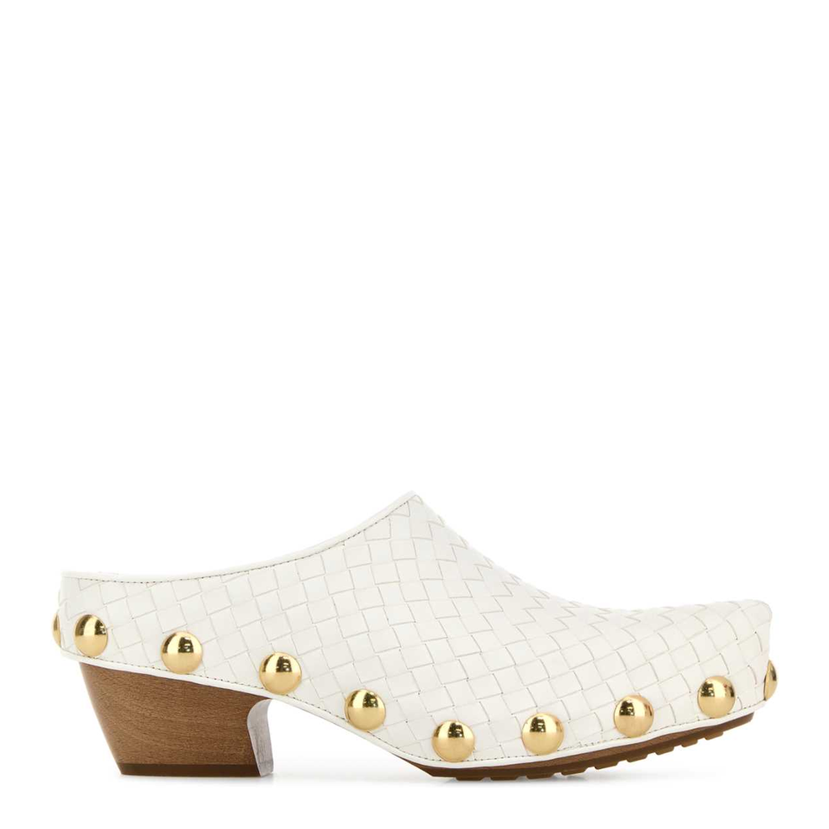 MAYFEYR - Bottega Veneta - White Leather Gondola Mules - 871591V2ED09117