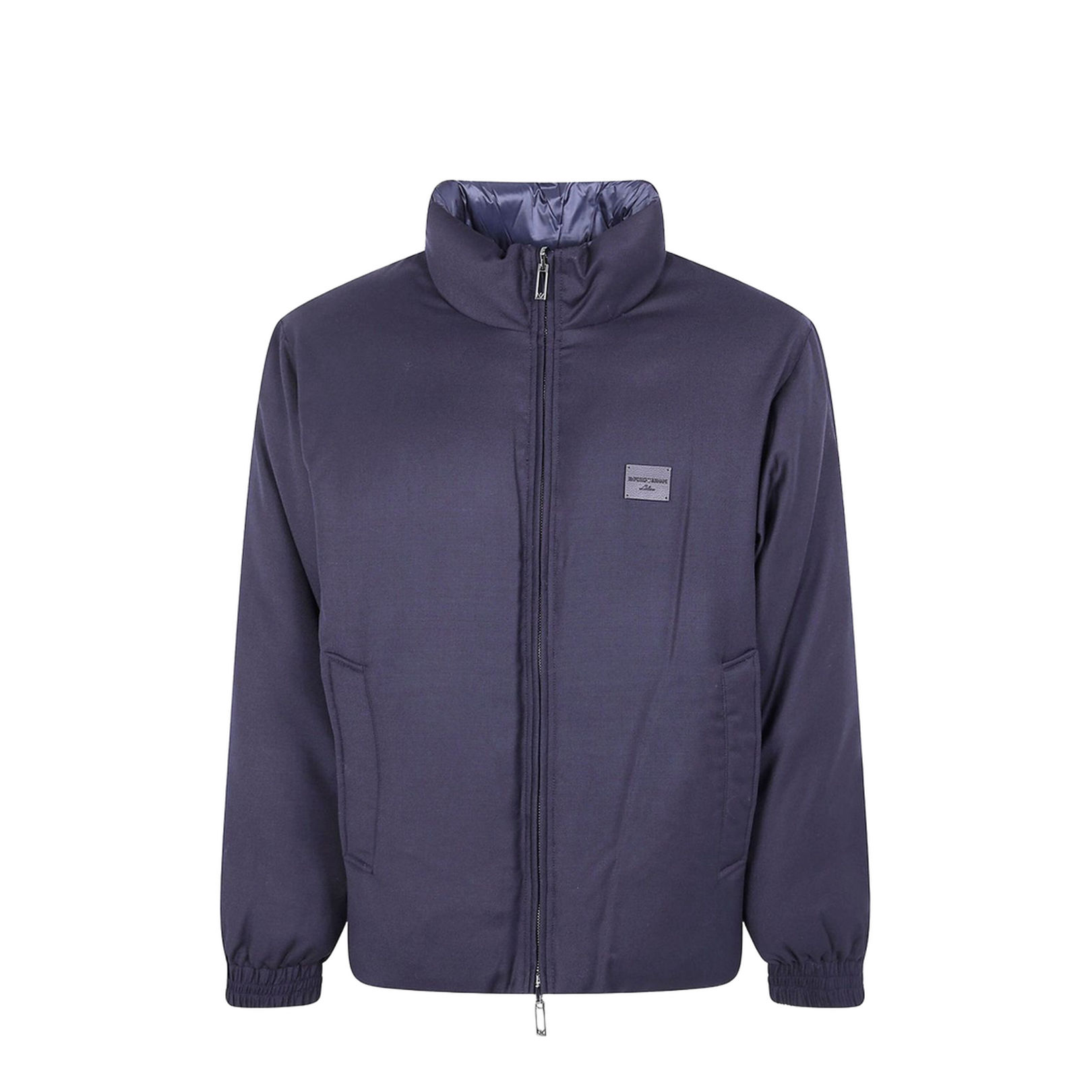 Reversible Wool-Blend Twill Down Jacket