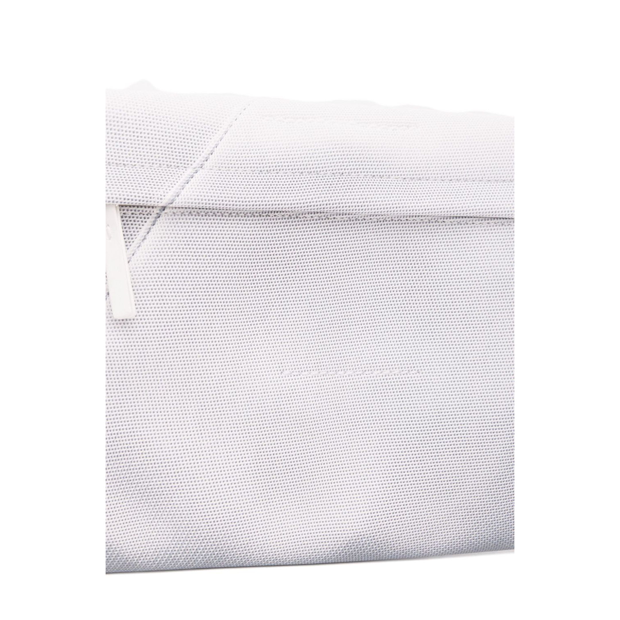 Folded Clutch Coated Polyester Clutch - White