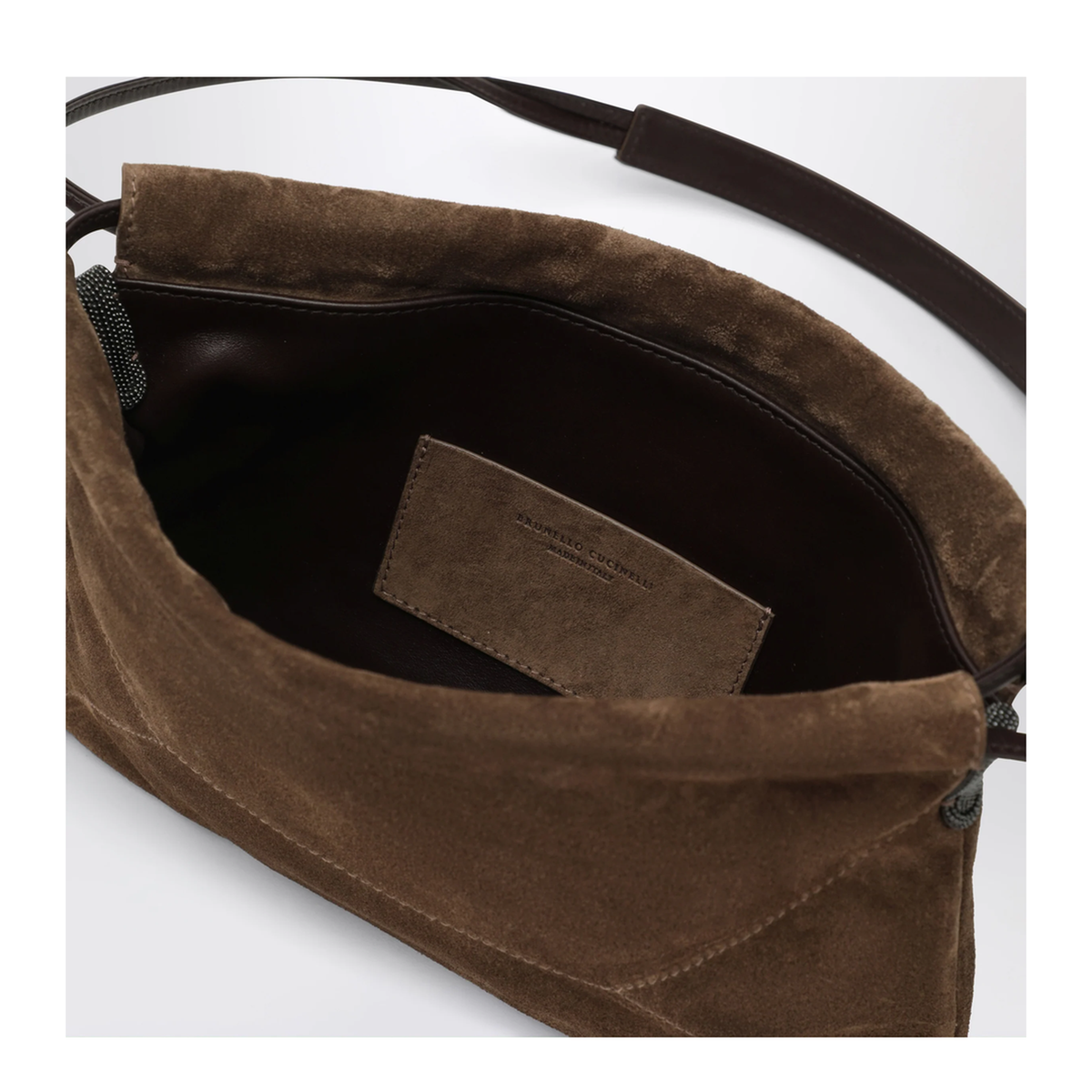 MAYFEYR - Brunello Cucinelli - Caramel Suede Bc Duo Pouch Bag - MBDLD2808LEC9773