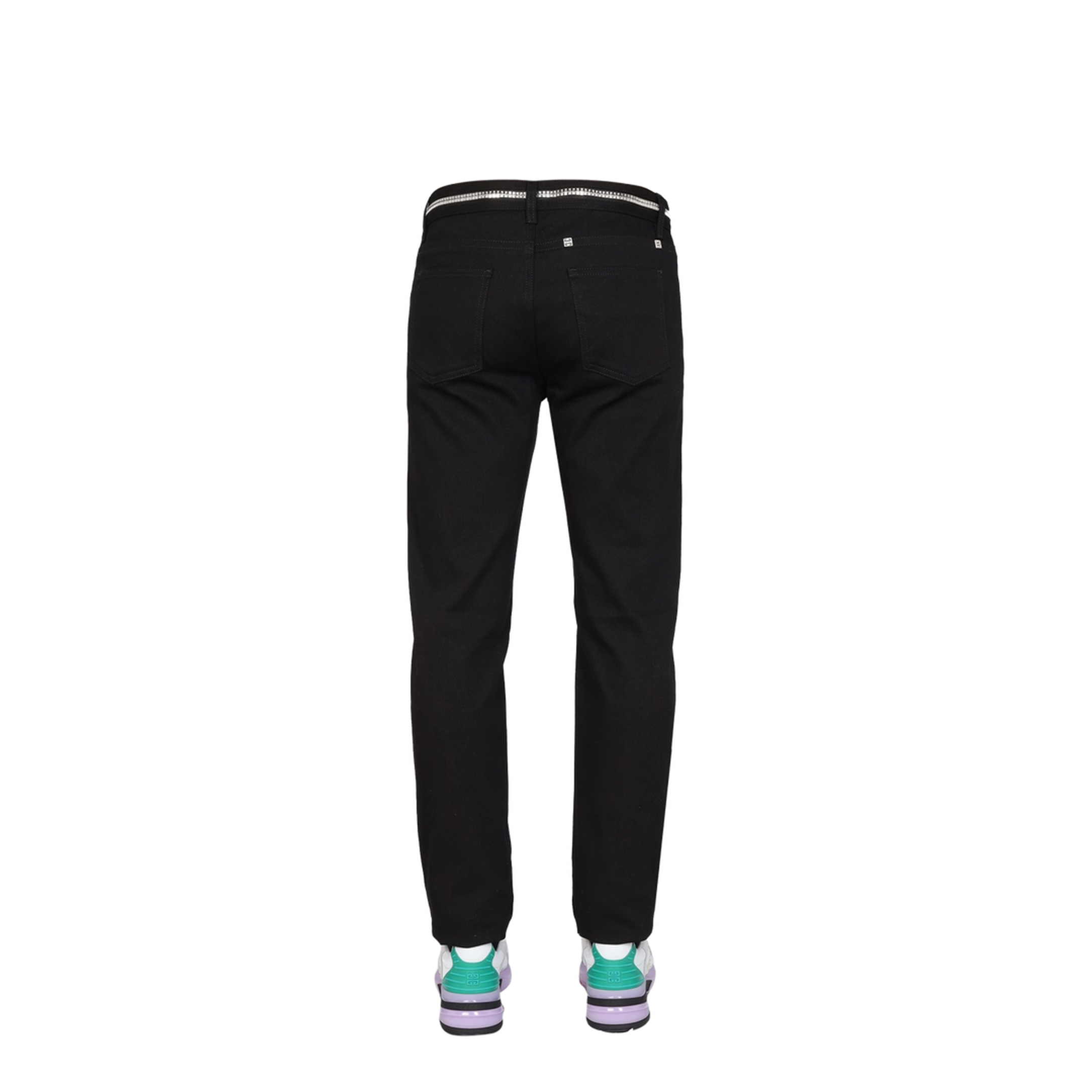 Slim Fit Jeans with Metallic Details