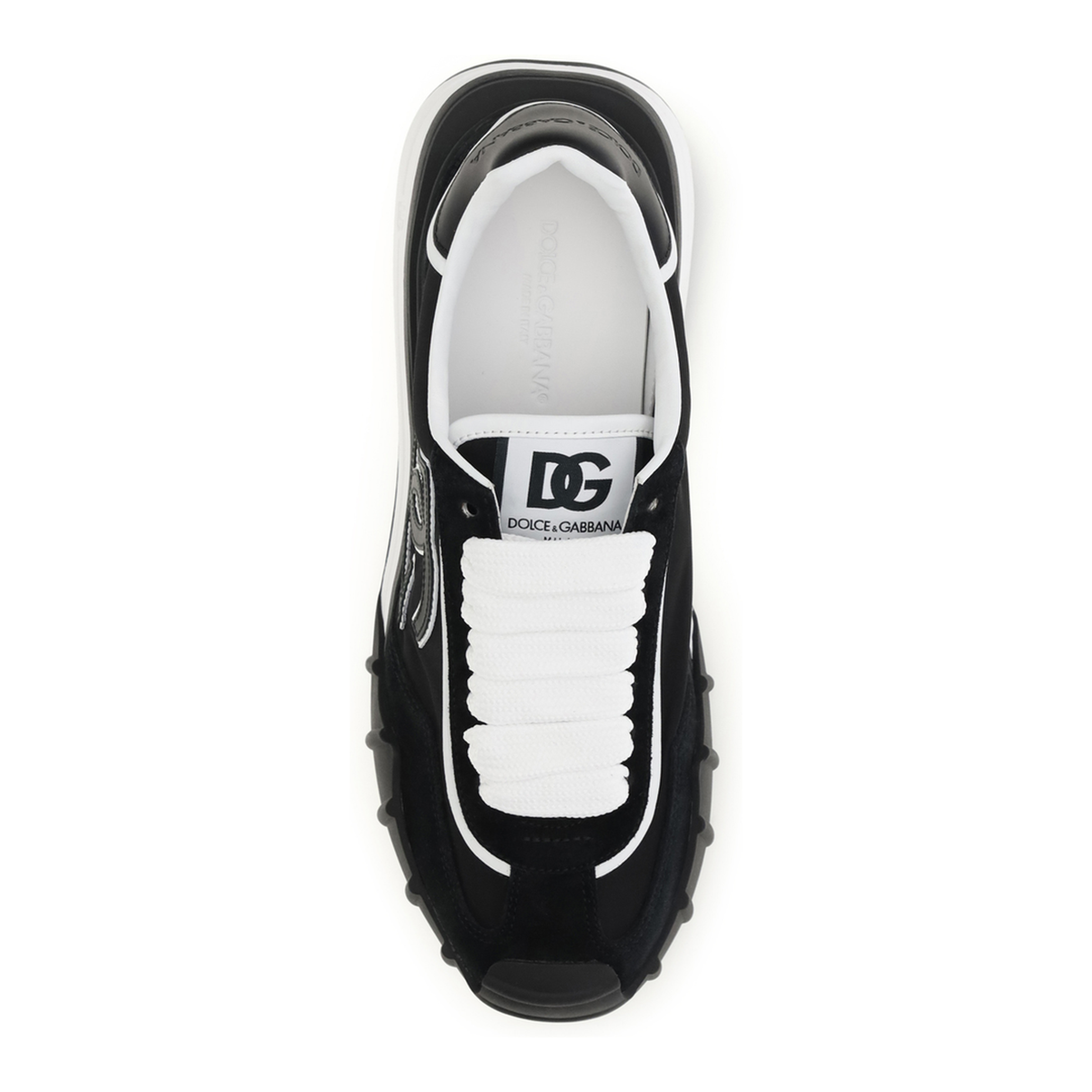 Dg Logo Leather Sneakers