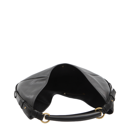 Mombasa Medium Padded Calfskin Hobo Bag - Black