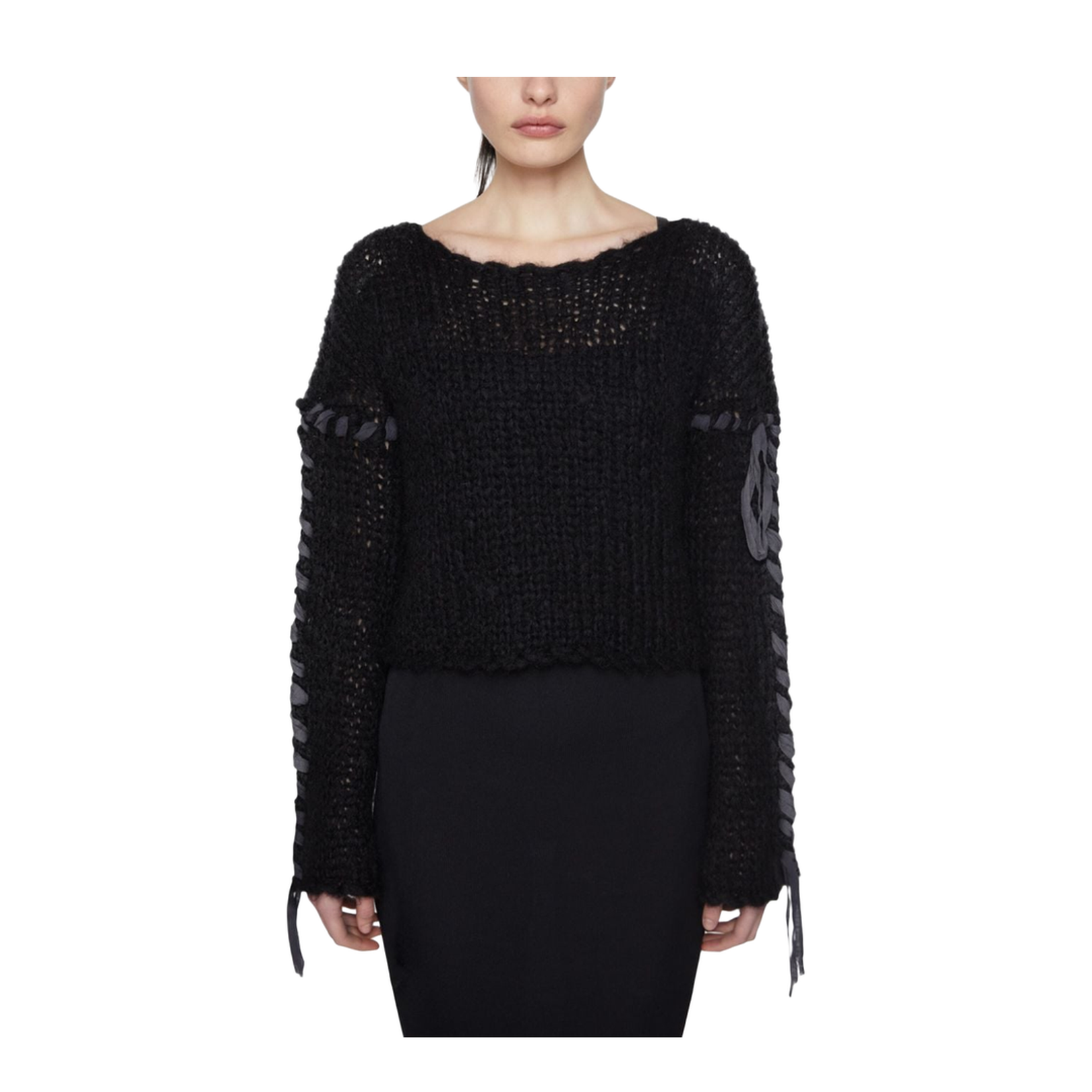 Knitted Sweater in Black