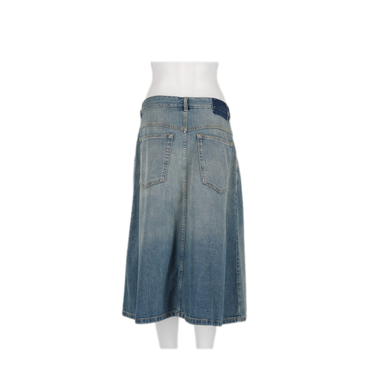 Wrap Denim Skirt