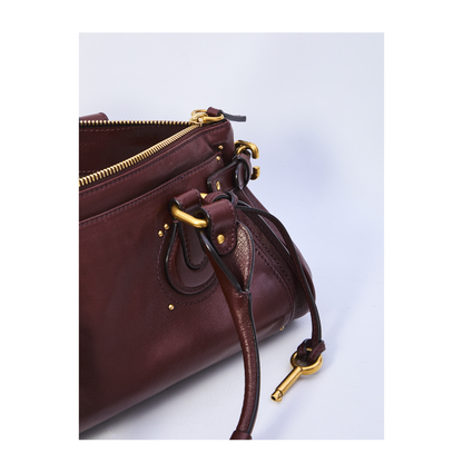Paddington Bag in Garnet Leather
