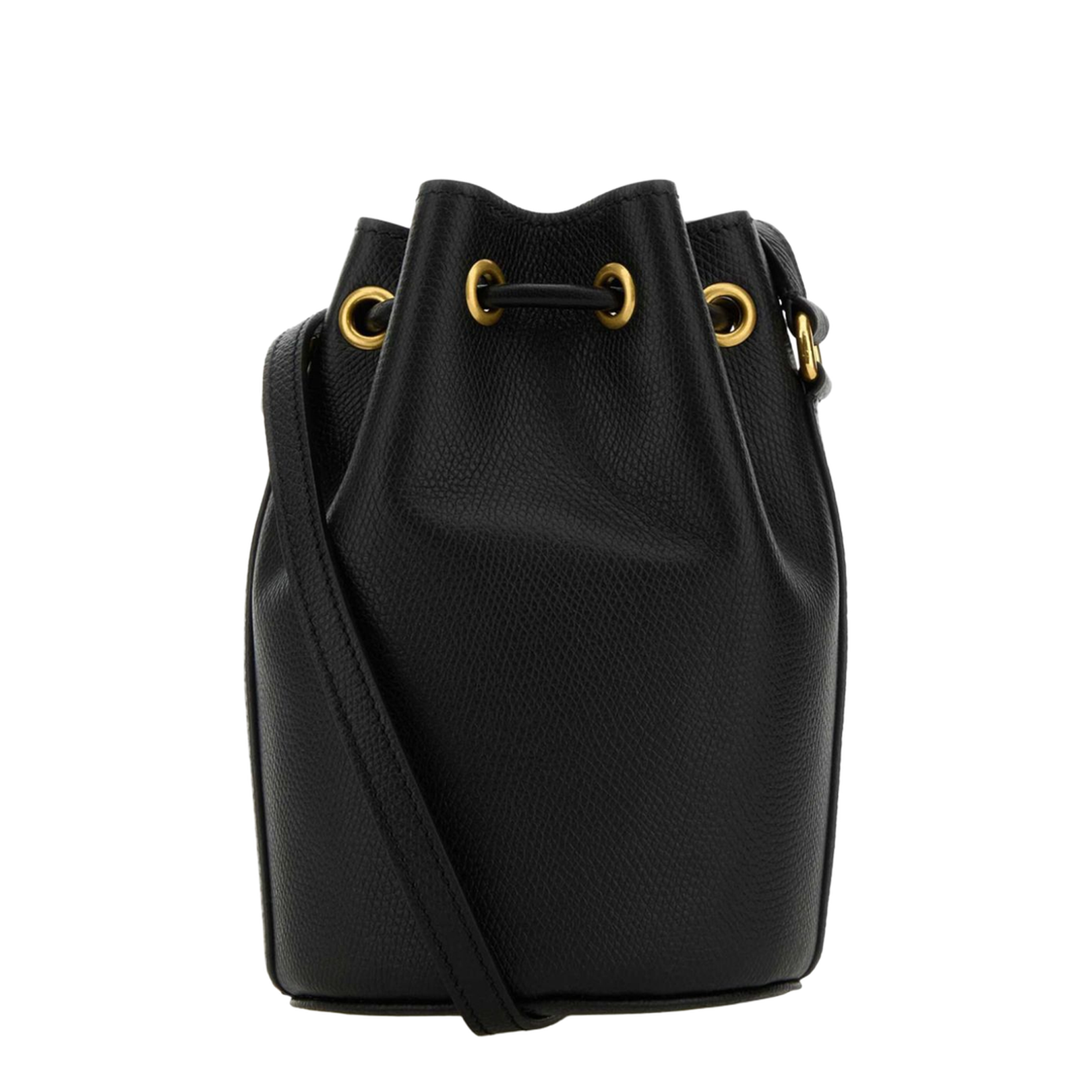 Mini Leather Bucket Bag
