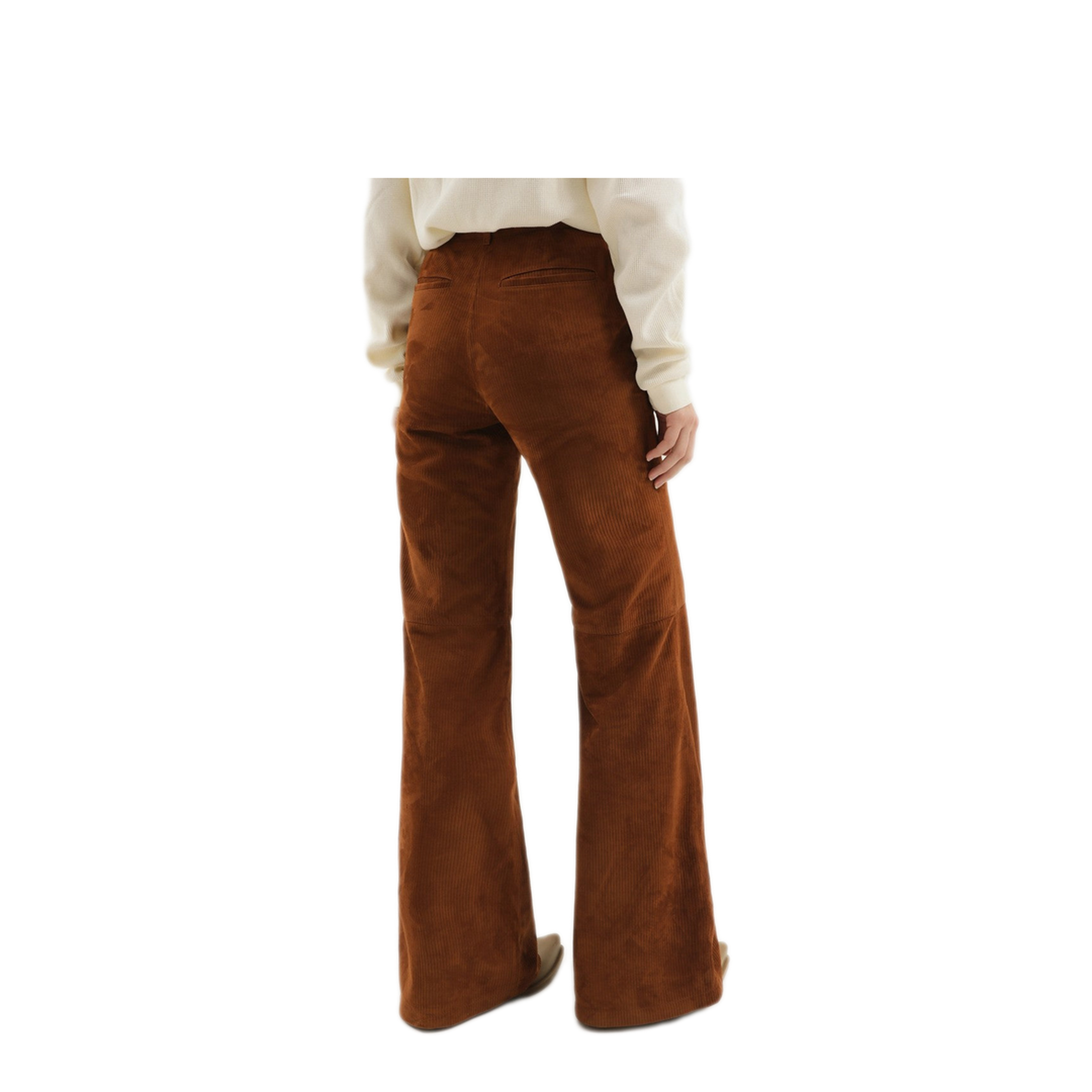 MAYFEYR - 1989 STUDIO - Corduroy Flared Leather Pants - F04WLC002LEA0012000