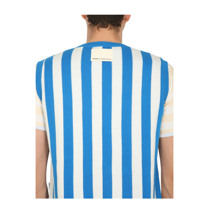 MAYFEYR - Sunnei - Sweater With Striped Pattern - SN1PXM008001TTF01WHITETURQUOISE