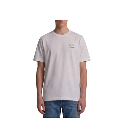 MAYFEYR - Off-White - Offline Half Arrow Skate T Shirt - OMAA120F26JER01E10100