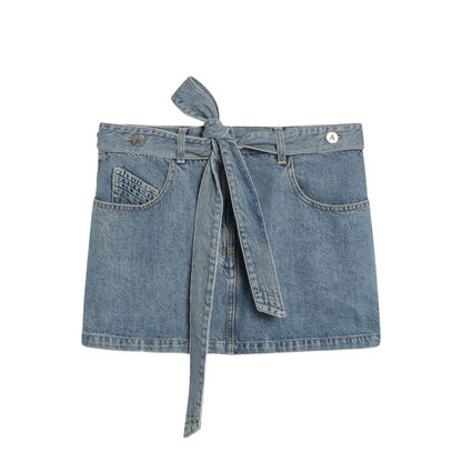 MAYFEYR - The Attico - Light Blue Denim Mini Skirt - 260WCR0015DDD116AA024