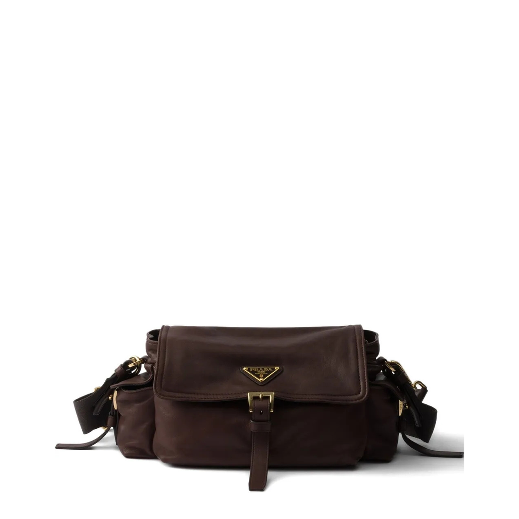 MAYFEYR - Prada - Explore Medium Nappa Leather Shoulder Bag With Flap - 1BD394VNOO2DX8F0038