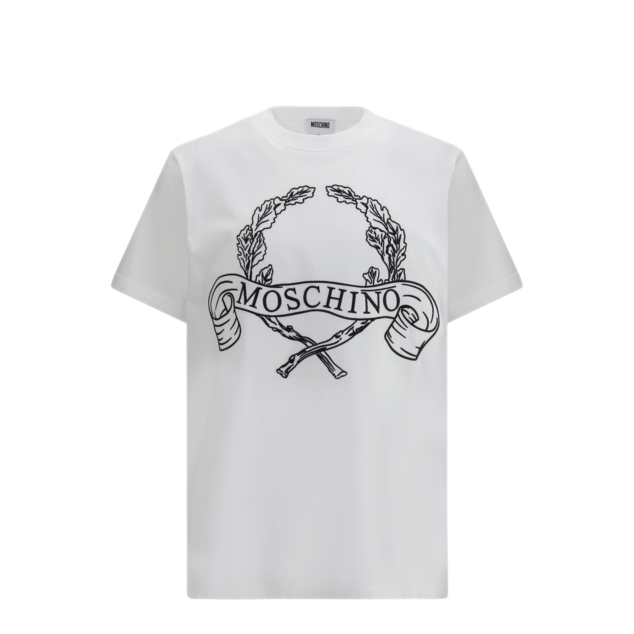 MAYFEYR - Moschino - Maxi Laurel Crown Embroidery T Shirt - 261ZZA072202411001