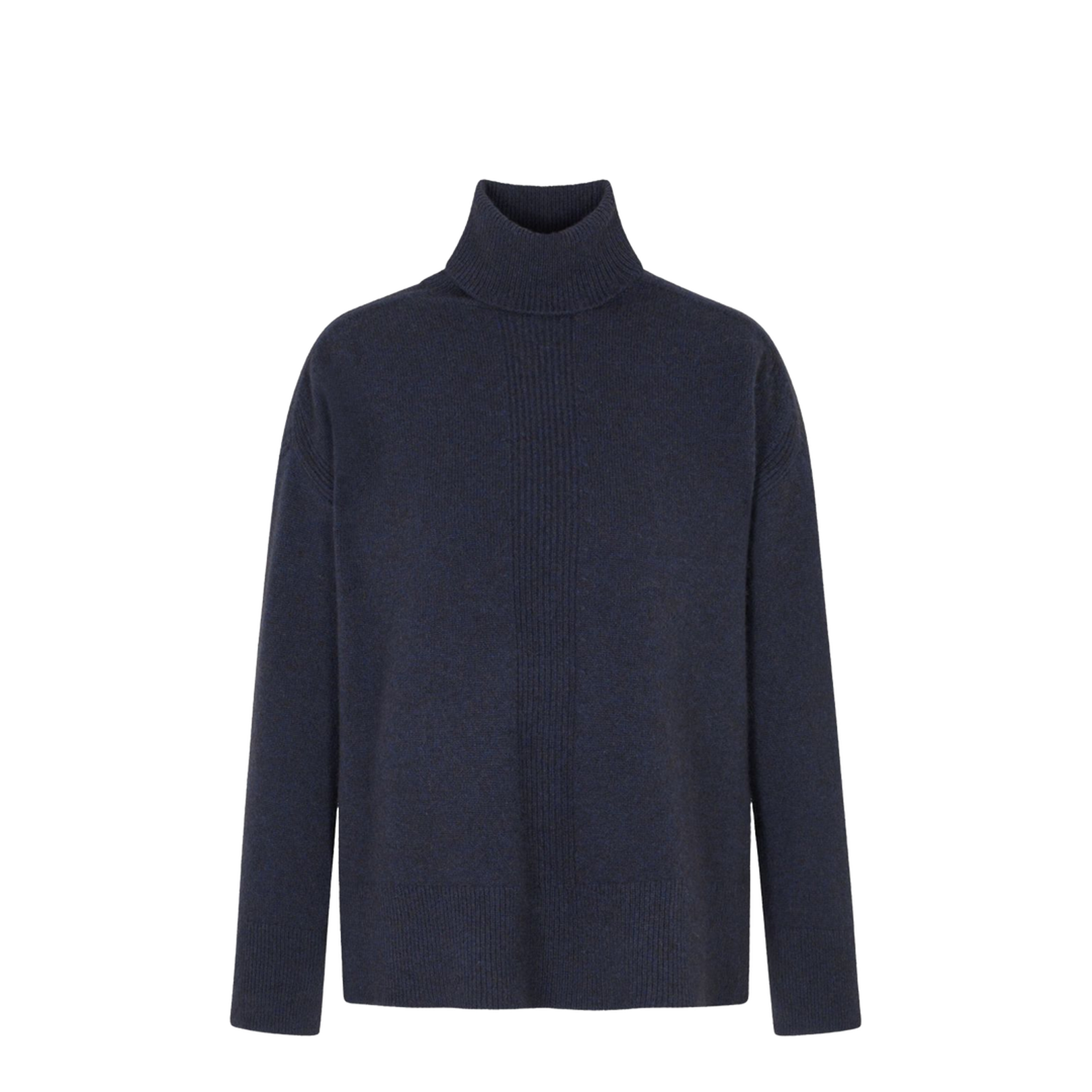 Dark Blue Roll Neck Sweater