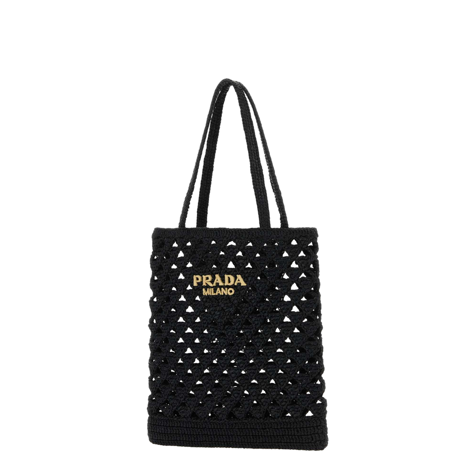 Black Straw Handbag