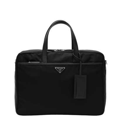 MAYFEYR - Prada - Black Re-Nylon And Saffiano Work Bag - 2VE029OOO2DMHF0002