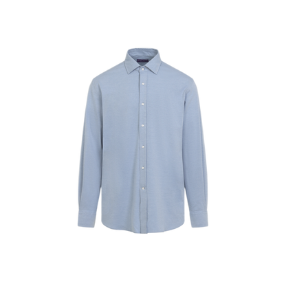 MAYFEYR - RALPH LAUREN PURPLE LABEL - Blue Aston Long Sleeve Shirt - 791P17471002WINWARD