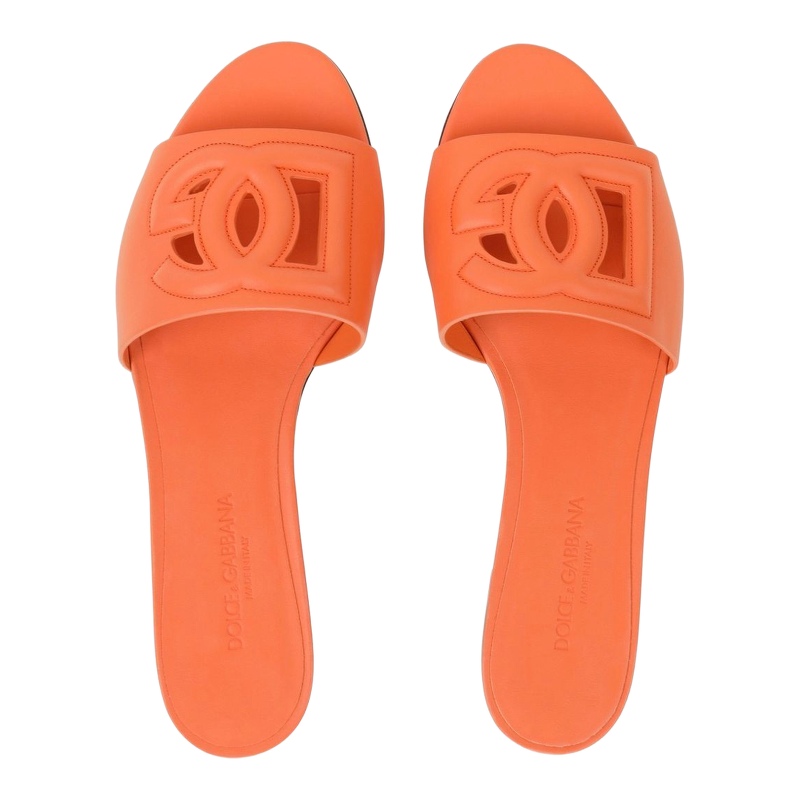 Calfskin Sliders with Logo
