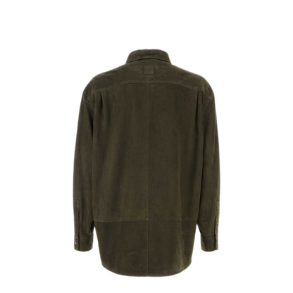 MAYFEYR - Loewe - Khaki Suede Overshirt - H526Y31L56KHAKIGREEN