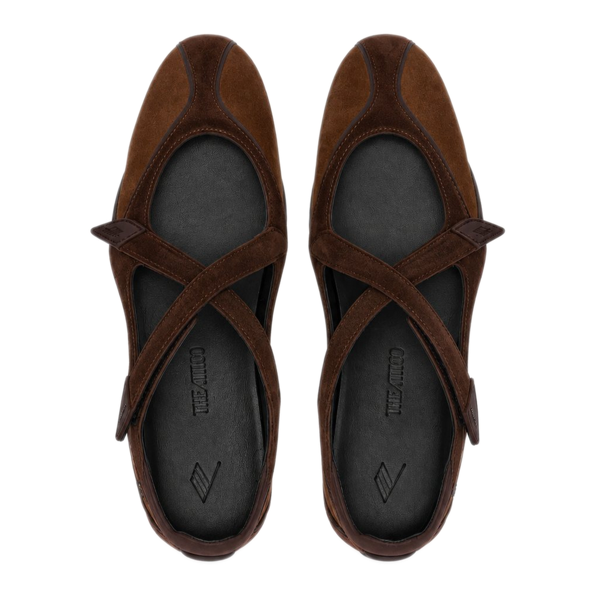 Floor 01 Suede Ballerina-Sneaker Flats In Brown