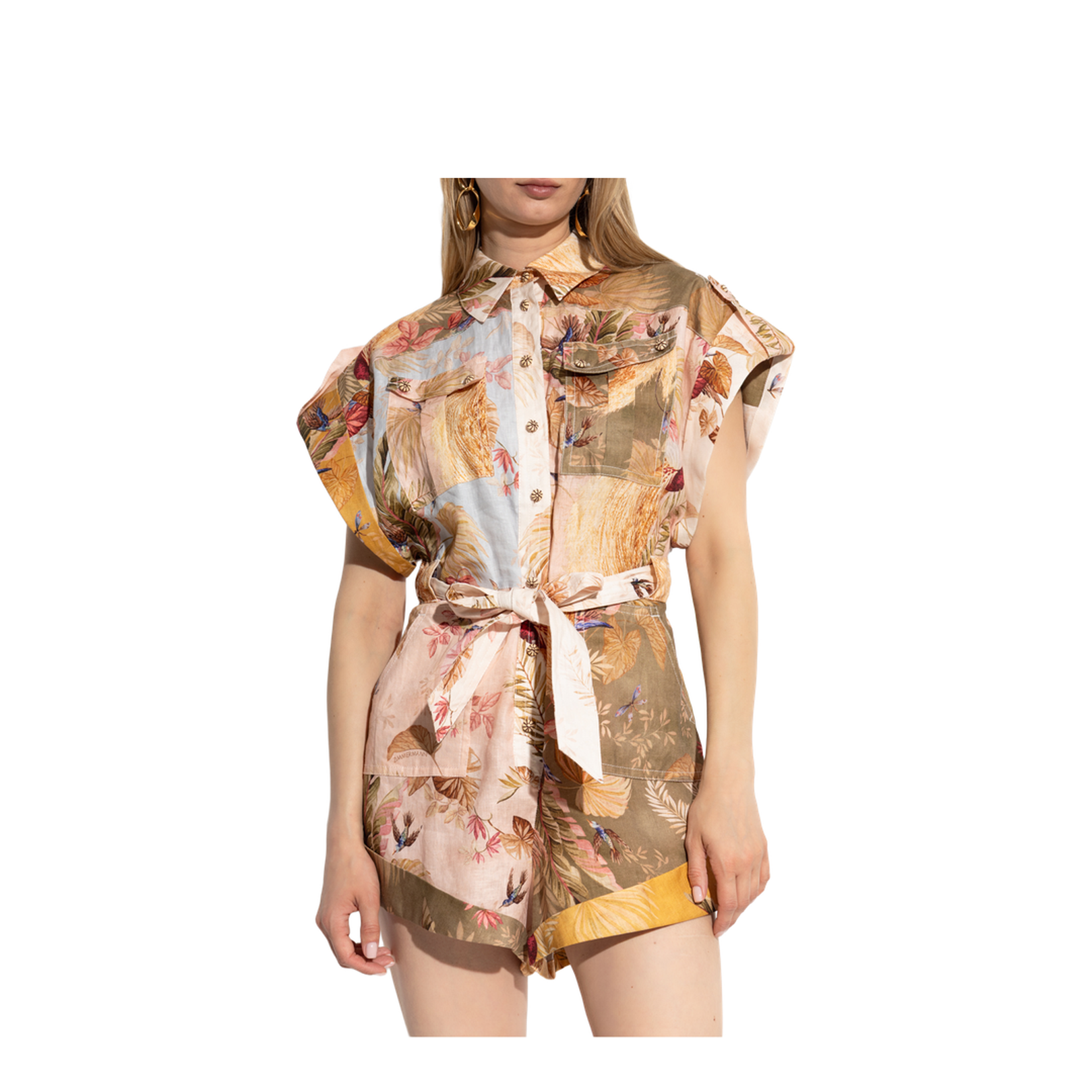 Jumpsuit with Colorful Print