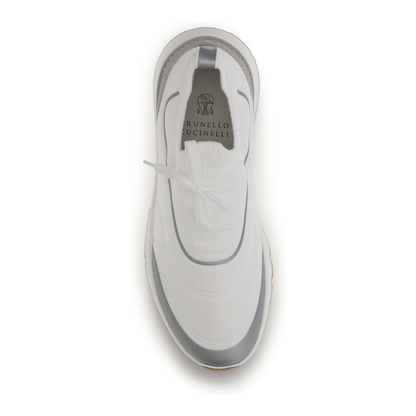 MAYFEYR - Brunello Cucinelli - Techno Cotton Knit Sneakers Runners - MZUAUFO340CBM68