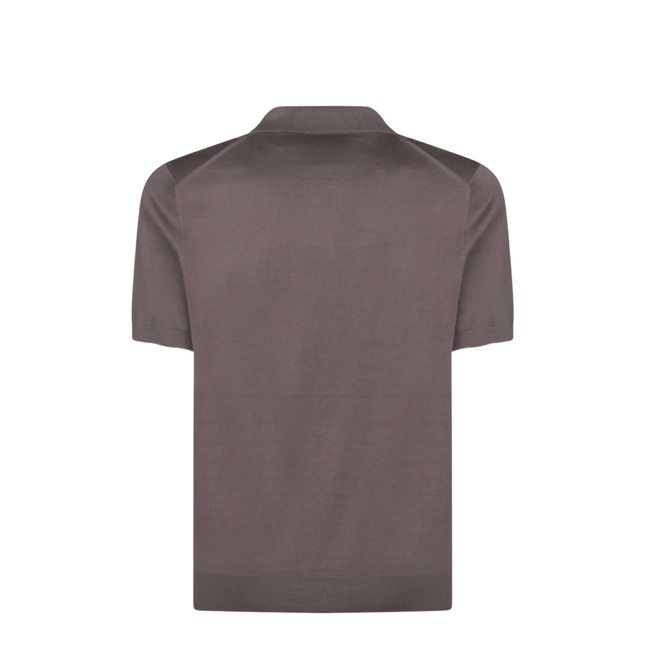 Brown Cotton Polo Shirt