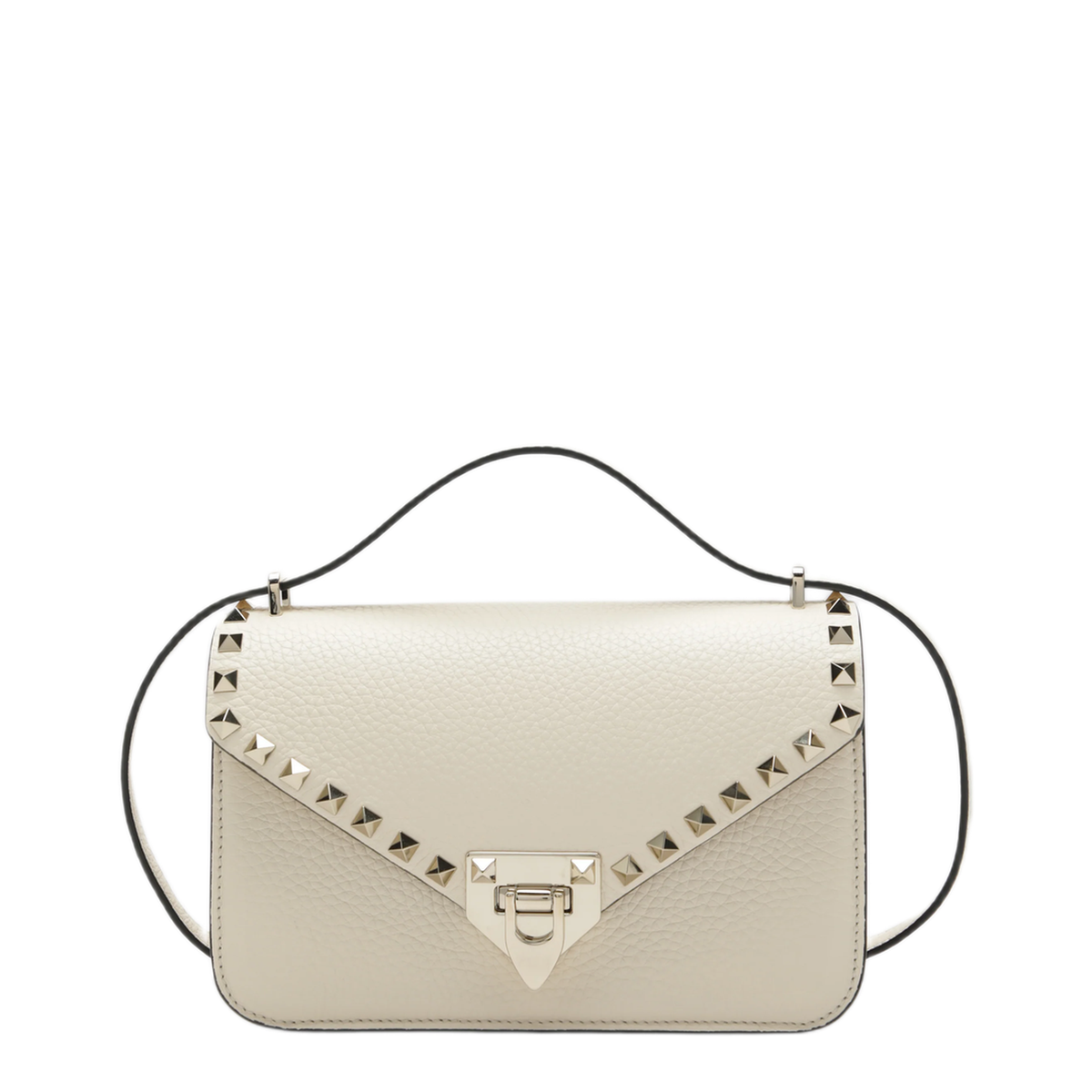 MAYFEYR - Valentino - Ivory Rockstud Shoulder Bag - 9W2B0T76VSFI16