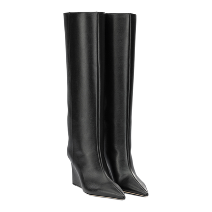 MAYFEYR - Jimmy Choo - Blake 85Mm Knee High Boots - BLAKEKB85SQMBLACK